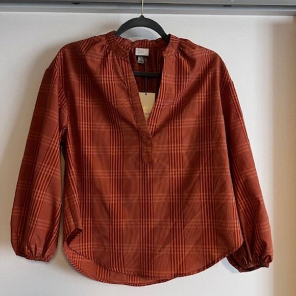 NWT Boho style long sleeve blouse size XS - Picture 1 of 3